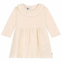 Robe Gaze de Coton et Molleton | Ecru