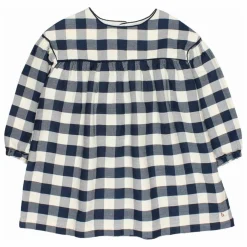 Robe Gingham Carreaux | Bleu marine
