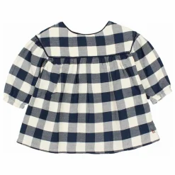 Robe Gingham Carreaux Bébé | Bleu marine