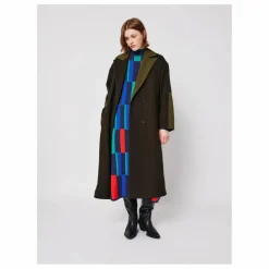 Robe Géométrique Jacquard Coton Bio - Collection Femme | Bleu
