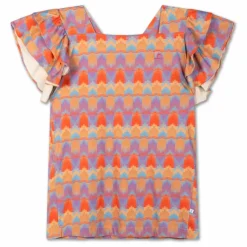 Robe Graphique Coton Bio | Mauve
