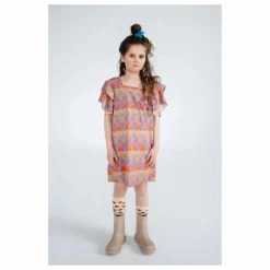 Robe Graphique Coton Bio | Mauve