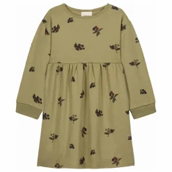 Robe Hoy Mûres Coton Bio | Vert kaki clair