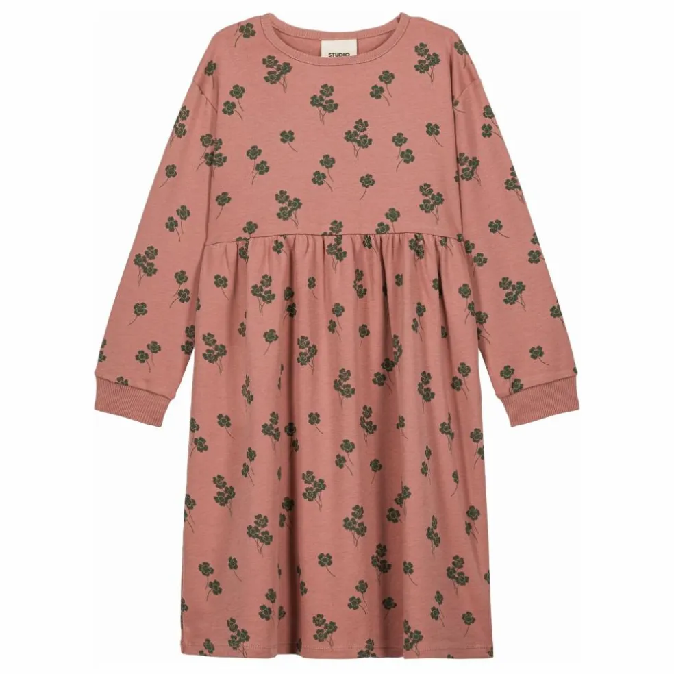 Robe Hoy Trèfles Coton Bio | Rose