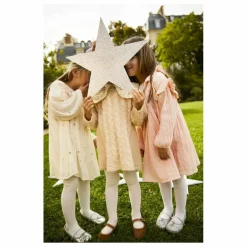 Robe Illi Brodée Volants | Rose poudré