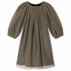 Robe Juste Tulle Flocke | Or