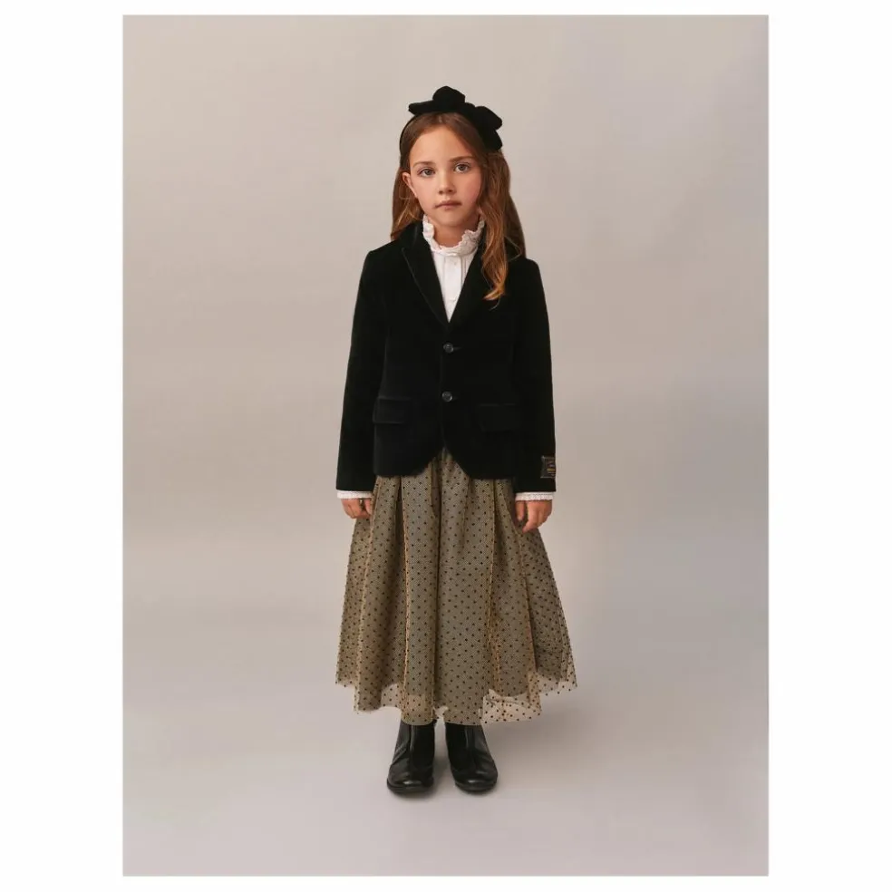 Robe Juste Tulle Flocke | Or