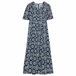Robe Kaléidoscope Coton Bio - Collection Femme | Bleu marine