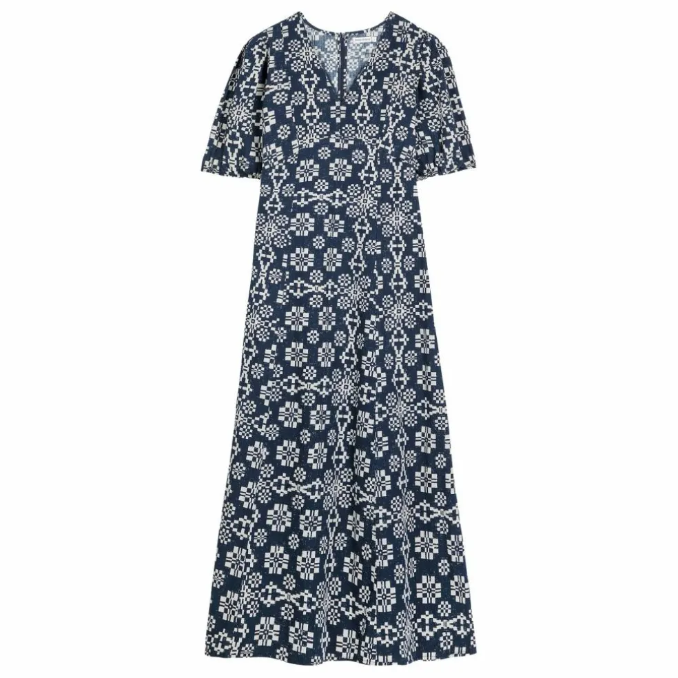 Robe Kaléidoscope Coton Bio - Collection Femme | Bleu marine