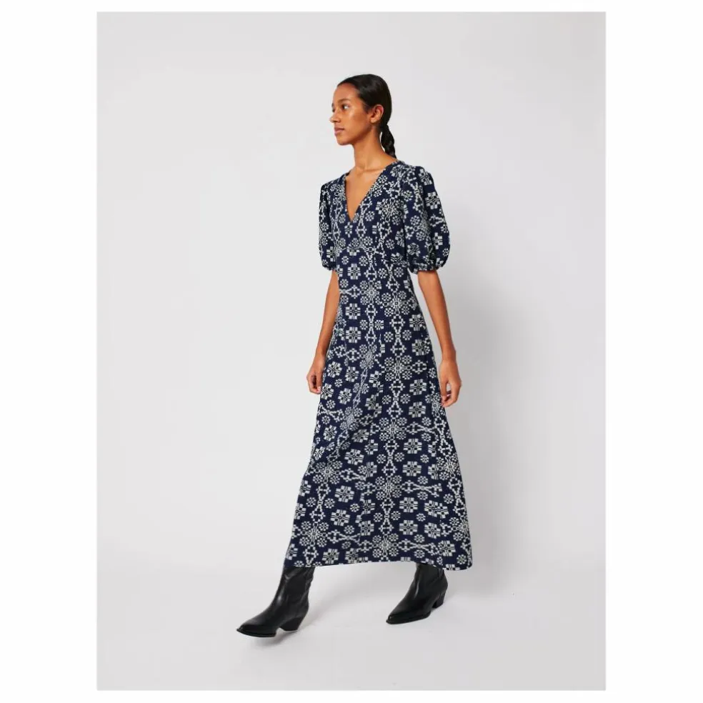 Robe Kaléidoscope Coton Bio - Collection Femme | Bleu marine
