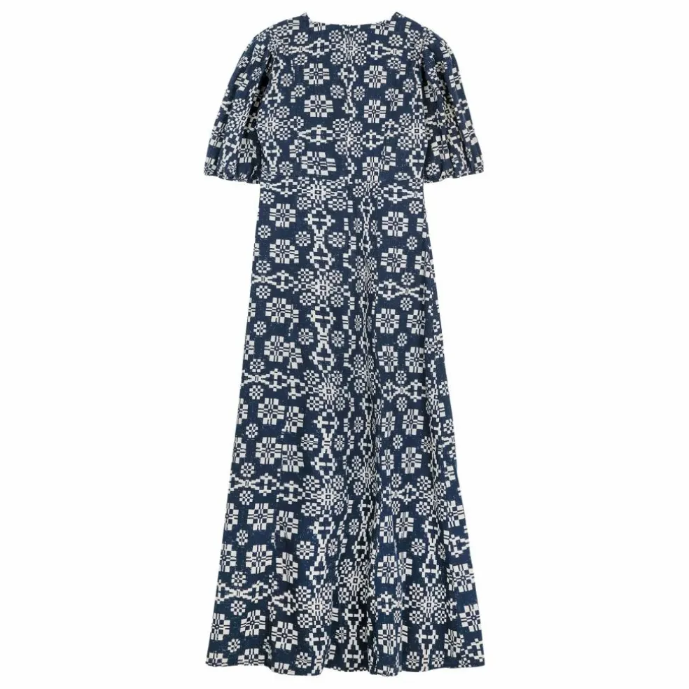 Robe Kaléidoscope Coton Bio - Collection Femme | Bleu marine