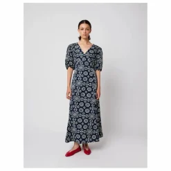 Robe Kaléidoscope Coton Bio - Collection Femme | Bleu marine