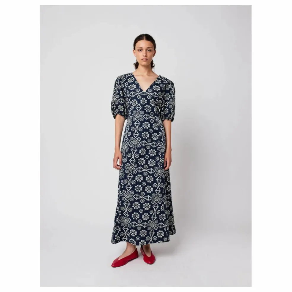 Robe Kaléidoscope Coton Bio - Collection Femme | Bleu marine