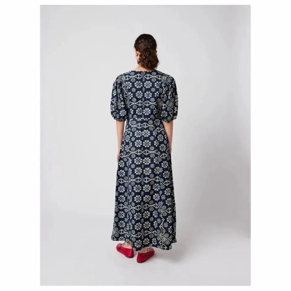 Robe Kaléidoscope Coton Bio - Collection Femme | Bleu marine
