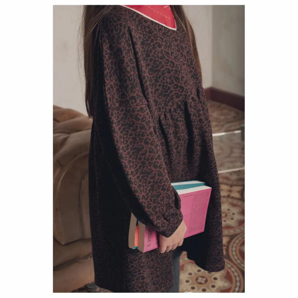 Robe Léopoldine Léopard | Marron