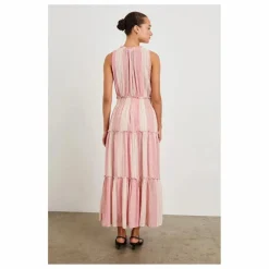 Robe Loulou Salerno Rayures | Rose poudré