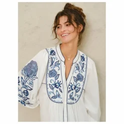 Robe Lucia Brodée | Ecru