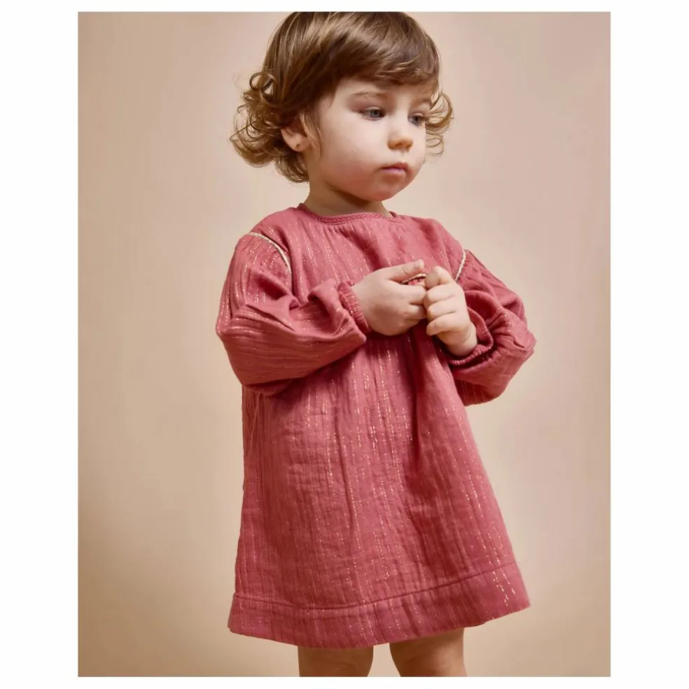 Robe Lurex Coton Bio | Mauve