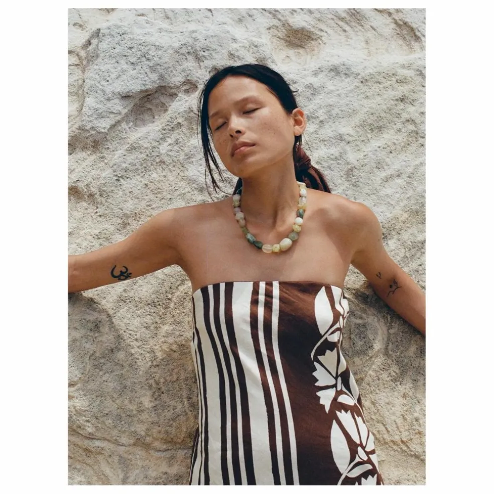 Robe Maeve Clove Coconut Lin | Marron