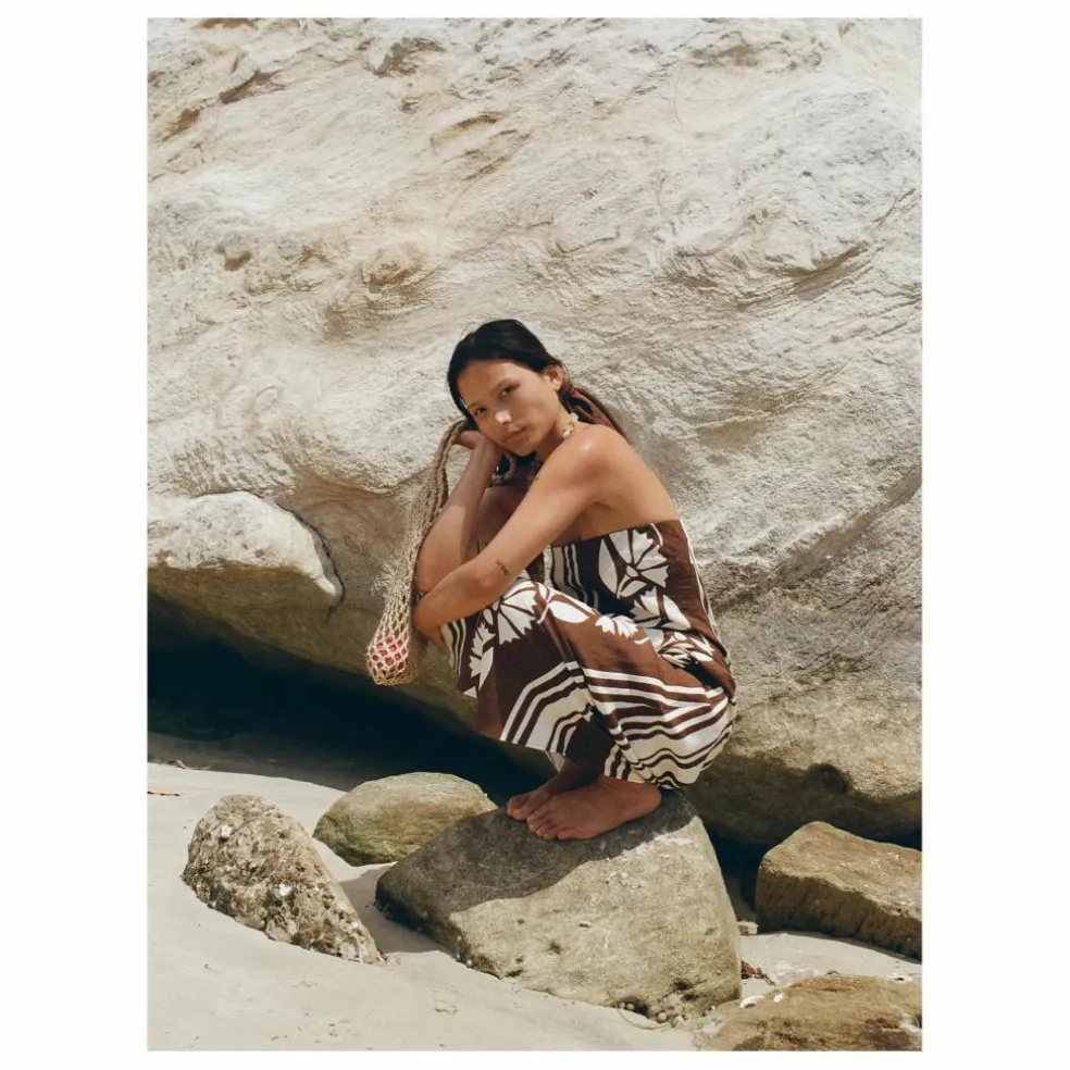 Robe Maeve Clove Coconut Lin | Marron