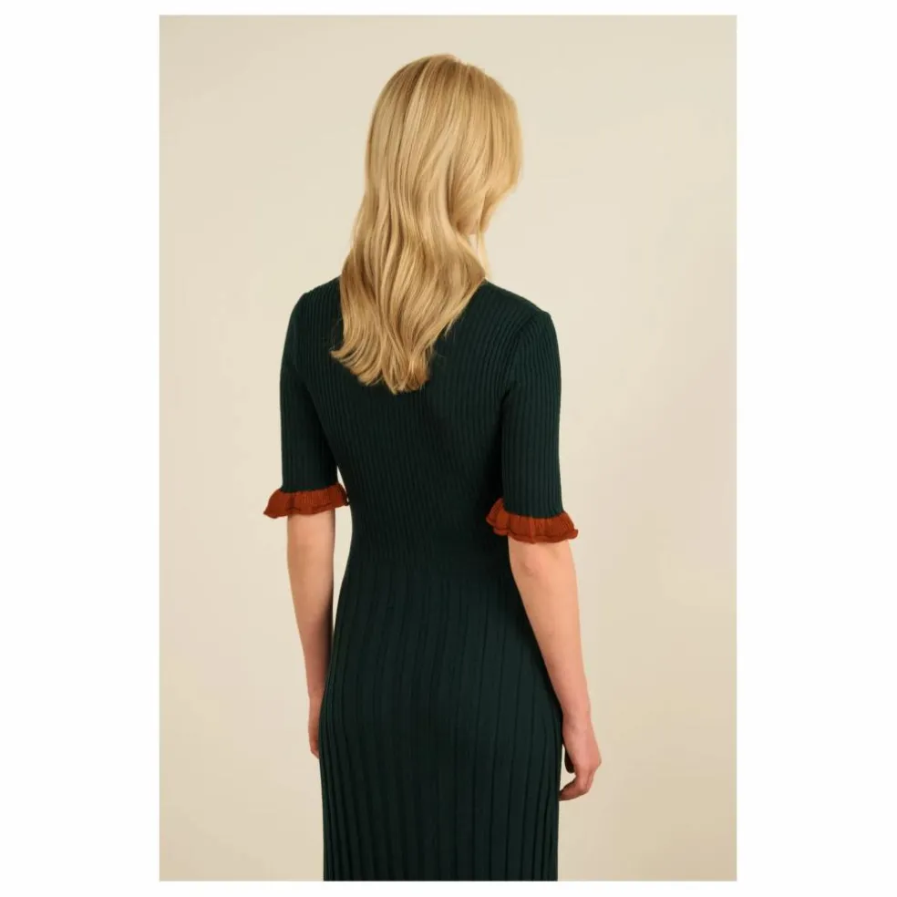 Robe Magda Laine Mérinos Extra Fine | Vert foncé
