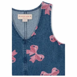 Robe Magot Nœud Coton Bio | Denim brut