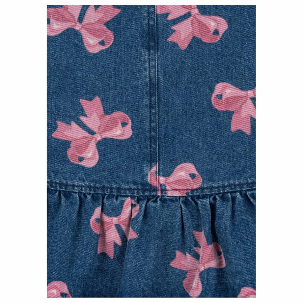 Robe Magot Nœud Coton Bio | Denim brut