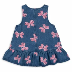 Robe Magot Nœud Coton Bio | Denim brut