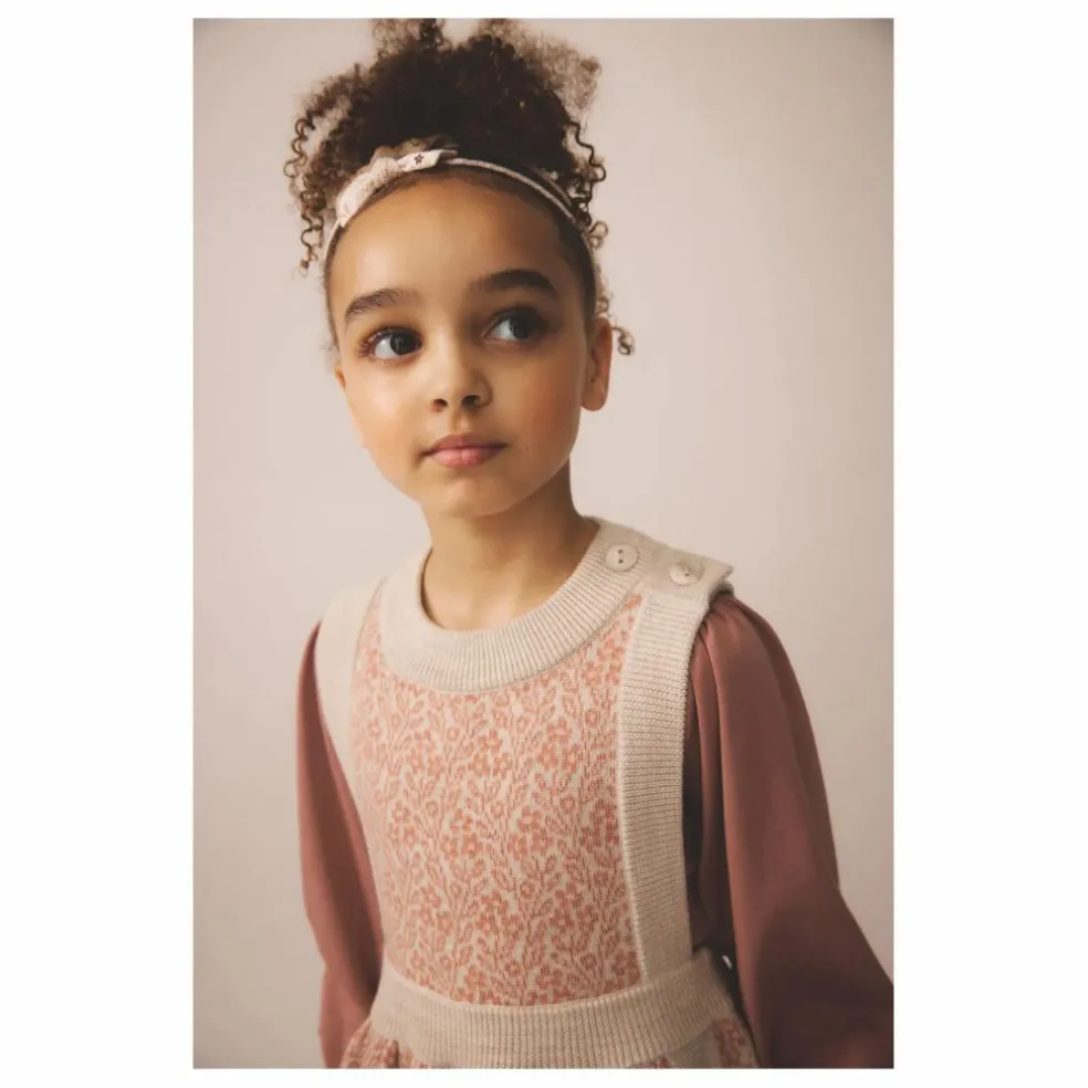 Robe Mathilda Laine de Mérinos | Rose pâle