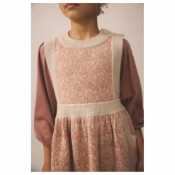 Robe Mathilda Laine de Mérinos | Rose pâle