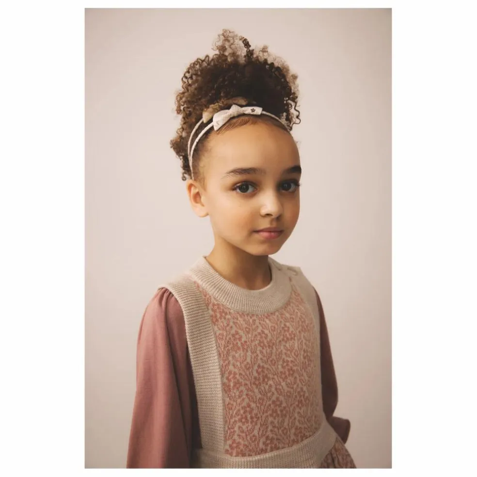 Robe Mathilda Laine de Mérinos | Rose pâle