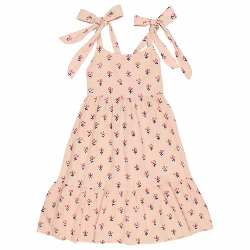 Robe Midi Capri Coton Bio | Rose pâle