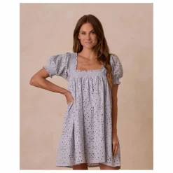 Robe Milan Ajourée | Bleu Clair