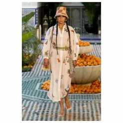 Robe Mina Brodée | Blanc