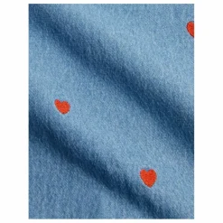 Robe Mini Cœurs Coton Bio | Denim