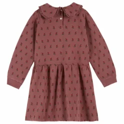 Robe Molleton Fleurie Coton Bio | Violine