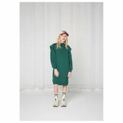 Robe Molleton Volants | Vert