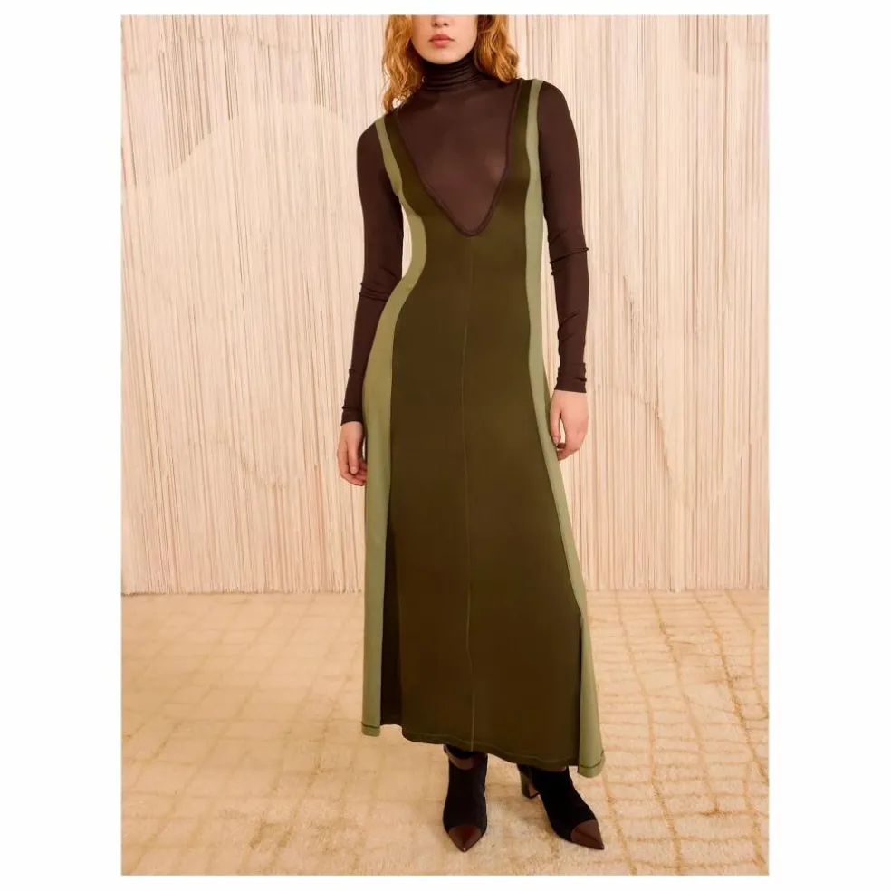 Robe Nahla | Vert kaki