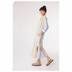 Robe Nina Cruz Coton Bio | Bleu