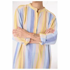 Robe Nina Cruz Coton Bio | Bleu