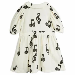 Robe Notes Gaze de Coton Bio | Blanc