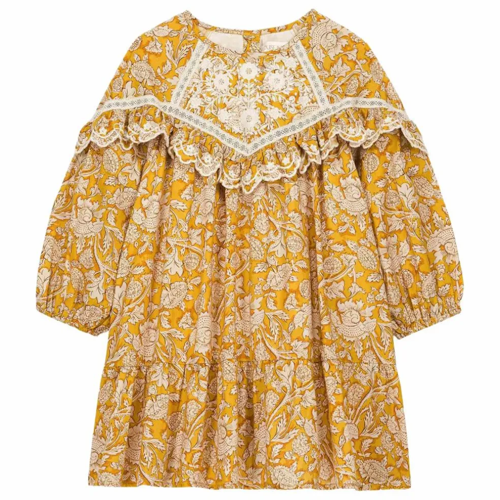 Robe Orana Fleurie Coton Bio | Miel
