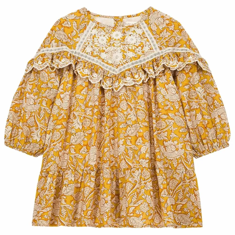 Robe Orana Fleurie Coton Bio | Miel