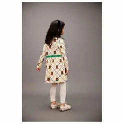Robe Ours Carreaux Coton Bio | Ecru