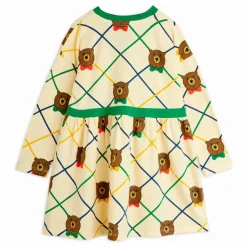 Robe Ours Carreaux Coton Bio | Ecru