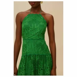 Robe Palm Tree Eyelet | Vert