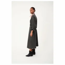 Robe Paris Ceinturée Denim | Washed Black