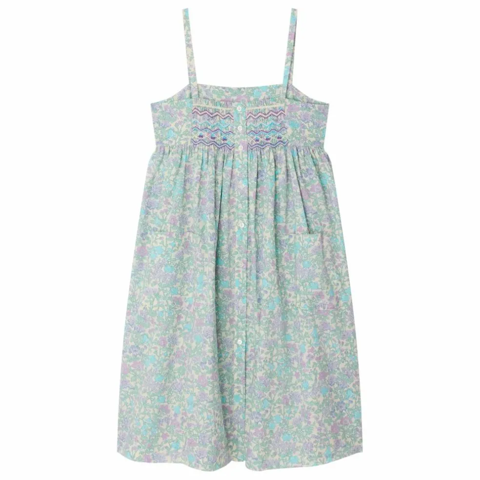 Robe Passion Liberty Coton Bio | Vert d'eau