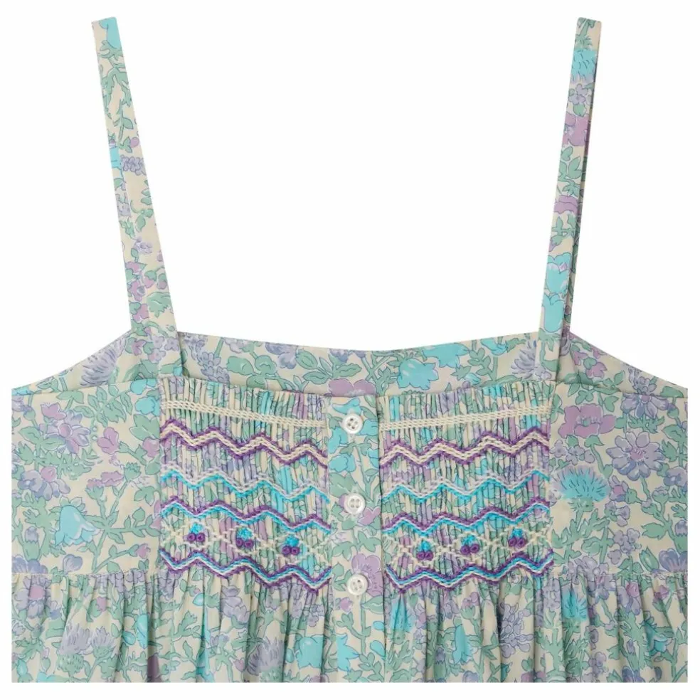 Robe Passion Liberty Coton Bio | Vert d'eau