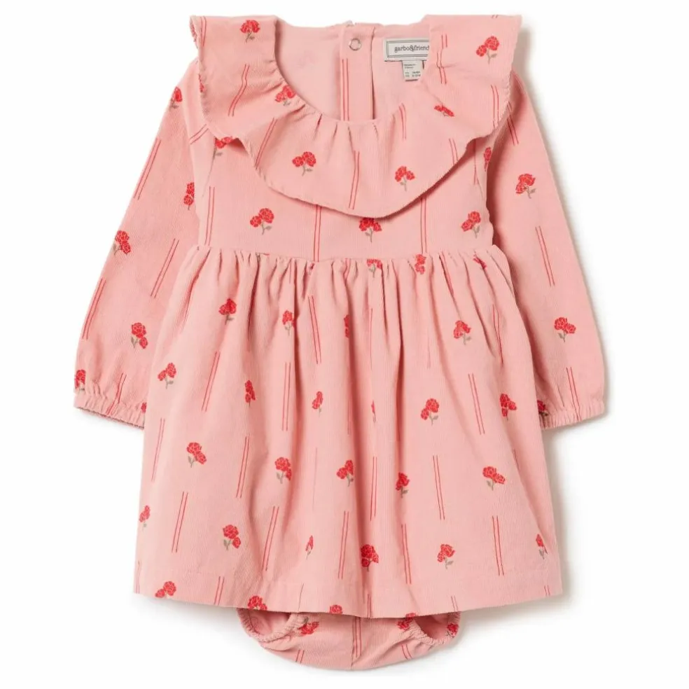 Robe Peony Velours Côtelé Mini | Rose